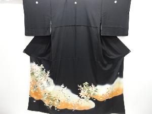 作家物　寿光織　童子に松竹梅模様留袖(比翼付き)